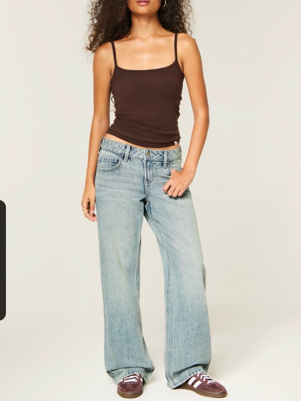 Hollister low rise baggy wide leg jeans size 29 (17” waist 29” inseam)